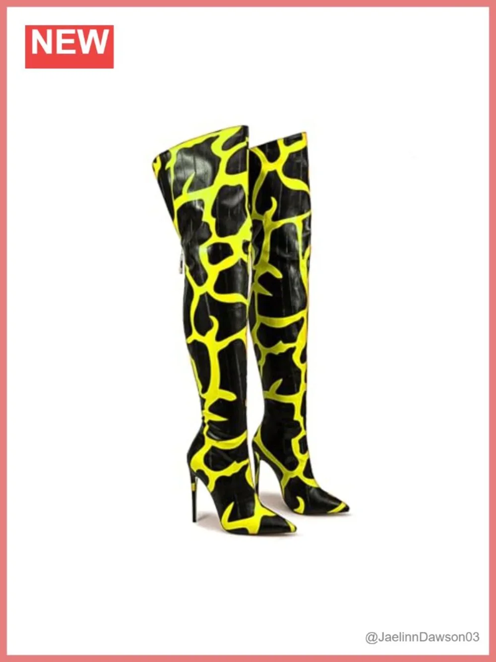 Women's Thigh High Stiletto Heel Boots PU Leather Pointed Toe Back Zip